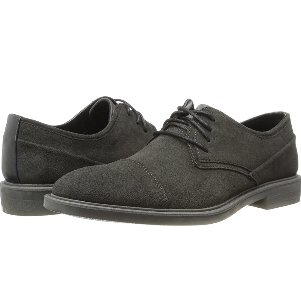 CALVIN KLEIN MENS UPTON SUEDE OXFORD SHOES